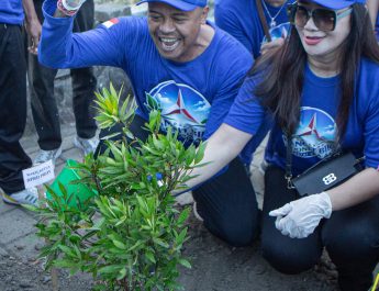 DPC Demokrat Badung Gelar Aksi Lingkungan “Gerakan Langit Biru Indonesia Asri”